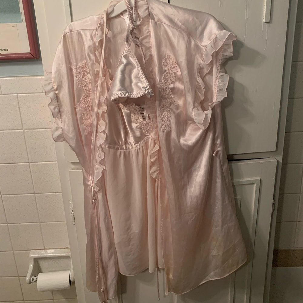 Silky lingerie sleep set